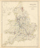 ENGLAND AND WALES. Canals and Railways. SDUK 1844 old antique map plan chart