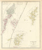 SCOTLAND ISLANDS. Western Isles. Orkneys, Shetlands and Hebrides.SDUK 1844 map