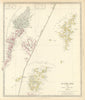 SCOTLAND ISLANDS. Western Isles. Orkneys, Shetlands and Hebrides.SDUK 1844 map