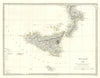 SICILY CALABRIA. Sicily Malta Gozo. Original outline colour. SDUK 1844 old map
