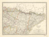 SPAIN NORTH EAST.Cataluna Aragon Soria Navarra Bizcaya Guipozcoa.SDUK 1844 map
