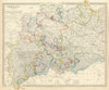 GERMANY DEUTSCHLAND.Holstein Hanover Mecklenburg Prussia Saxony.SDUK 1844 map