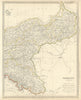 GERMANY DEUTSCHLAND.Eastern Prussian States.Silesia;Pomerania.SDUK 1844 map