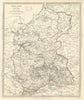 POLAND POLSKA.Palatinates Woiwodies.Mazow Krakow Plock Kalisz &c.SDUK 1844 map