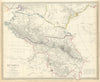 CAUCASUS. Russia Circassia Astrakhan Georgia Azerbaijan. SDUK 1844 old map