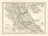 GREECE.Corfu Ionian Euboea Kephalonia Saloniki Lepanto Ioannina.SDUK 1844 map