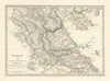 GREECE.Corfu Ionian Euboea Kephalonia Saloniki Lepanto Ioannina.SDUK 1844 map