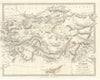 TURKEY. Asia Minor provinces. Karamania Adana Itchi Roum. SDUK 1844 old map