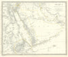 ARABIA.Egypt,Nubia,Abyssinia.Persian Gulf;Red Sea.Eritrea Oman.SDUK 1844 map