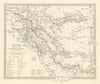 PERSIA (IRAN) . With part of the Ottoman Empire. Iraq. SDUK 1844 old map