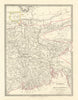 BENGAL BANGLADESH. Chittagong (Chotogram) Sikim Sikkim Bhutan. SDUK 1844 map