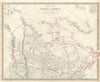 BRITISH NORTH AMERICA. Canada pre Oregon Treaty. Russian America.SDUK 1844 map