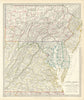 USA. Pennsylvania New Jersey Maryland Delaware DC Virginia. SDUK 1844 old map