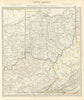 USA. Ohio with parts of Kentucky, Virginia & Indiana. Counties. SDUK 1844 map