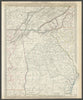USA. Alabama Georgia Cherokee & Muscogee villages. TN NC SC FL. SDUK 1844 map