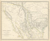 SOUTH WESTERN USA.Showing Republic of Texas & Mexican California.SDUK 1844 map