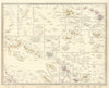 PACIFIC ISLANDS. Polynesia Hawaii Samoa Fiji Tonga Tahiti Cook. SDUK 1844 map