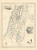 PALESTINE. Jaffa/Tel Aviv Nazareth views. Jordan Lebanon. RAPKIN/TALLIS 1851 map
