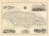 JAMAICA. Counties/parishes. Sugar Mill & Kingston views. RAPKIN/TALLIS 1851 map