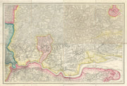 OS #1 East London, Thames Estuary & Basin, South Essex. Southend Maldon 1844 map