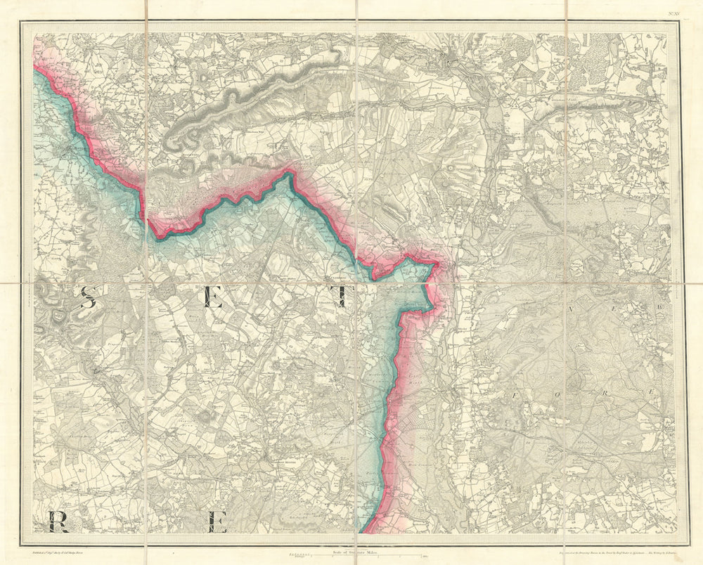 OS #15 New Forest & Dorset Downs & Heaths. Salisbury Ringwood Hampshire 1811 map