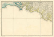 OS #24 South Devon & Cornwall coast. Plymouth Kingsbridge Looe Salcombe 1809 map
