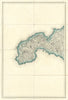 OS #33 Penwith. Penzance St. Ives Land's End Marazion Cornwall St. Just 1839 map