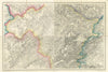 OS #56 Radnorshire Hills & Cambrian Mountains. Rhayader Clun Presteign 1833 map