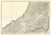 OS #57 Cardiganshire Coast Teifi Valley Cambrian Mountains. Aberystwyth 1834 map