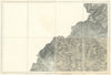 OS #108 Cheviot Hills. Alwinton Falstone Northumberland 1870 old antique map