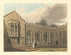 Quadrangle of Balliol College. Ackermann's Oxford University 1814 old print