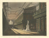 Library of All Souls College. Ackermann's Oxford University 1814 old print