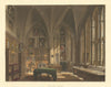 Chapter-House, Christ Church. Ackermann's Oxford University 1814 old print