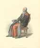 Doctor in Divinity. Ackermann's Oxford University 1814 old antique print