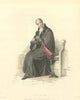 Master of Arts. Ackermann's Oxford University 1814 old antique print picture