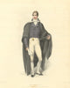 Bachelor of Arts. Ackermann's Oxford University 1814 old antique print picture