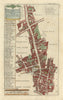 Aldersgate Ward & St Martins le Grand Liberty. London. STOW/STRYPE 1720 map