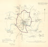 BEDFORD borough/town plan. REFORM ACT. Bedfordshire. DAWSON 1832 old map