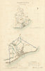 FOLKESTONE borough/town/city plan. BOUNDARY COMMISSION. Kent. DAWSON 1837 map