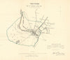 THETFORD town/borough plan for the REFORM ACT. Norfolk. DAWSON 1832 old map