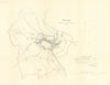 TOTNES borough/town plan. REFORM ACT. River Dart, Devon. DAWSON 1832 old map