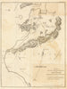 Sketch of General Grant's position on Long Island, 1776. STEDMAN 1794 old map