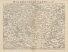 Franconiae Tabula. Franconia, Bavaria. Orientated south. MÜNSTER 1572 old map