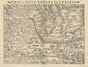 Descriptio Totius Illyridis. Illyria Croatia Bosnia Slovenia. MÜNSTER 1572 map