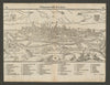 Pictavorum urbis descriptio. Birds eye view of Poitiers, Vienne MÜNSTER 1572 map