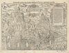 Sedunensis civitas… City of Sion & Valère Basilica, Switzerland MÜNSTER 1572 map