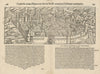 Curiensis civitas Rhaetorum… The city of Chur, Switzerland. MÜNSTER 1572 map
