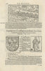 Constantinople / Istanbul earthquake 1509 Kiyamet-i Sugra. MÜNSTER 1572 print