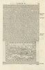 Map of Cuba with Sea monster by Sebastian Munster 1572 old antique chart