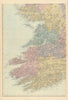 IRELAND (South West). Munster. Cork Kerry Clare Limerick. GW BACON 1884 map